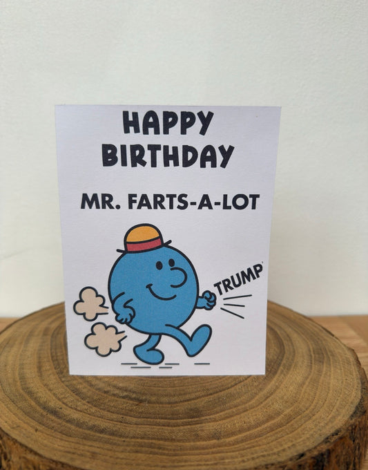 Mister & Misschief – Mr. Farts-a-Lot Birthday Card (Funny Cheeky Humour)