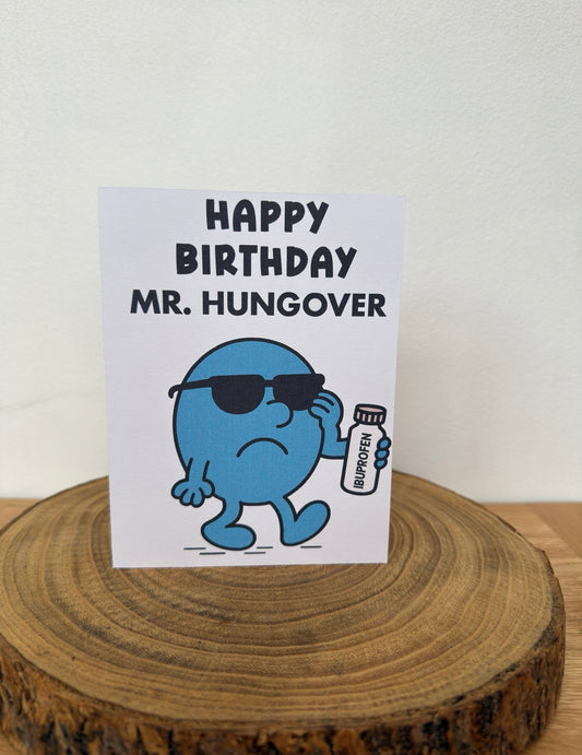 Mister & Misschief – Mr. Hungover Birthday Card (Funny Adult Humour)