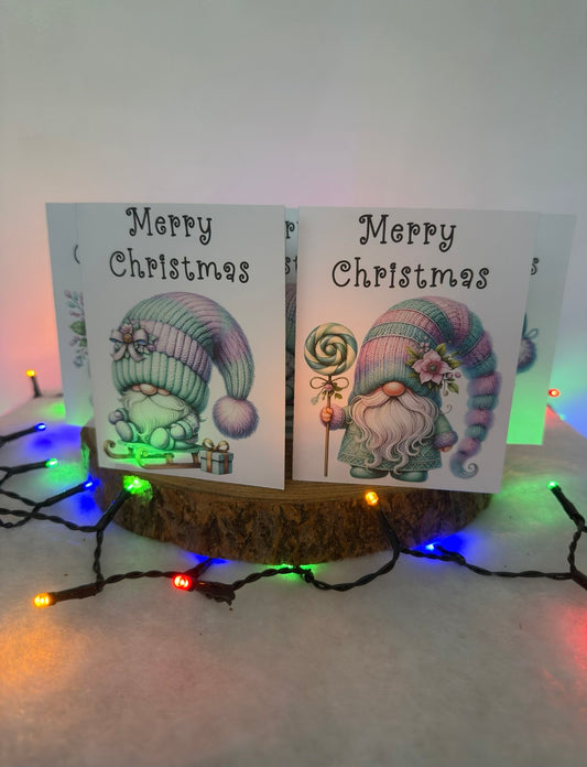 Pastel Gonk Collection – Set of 10 Christmas Cards with Envelopes
