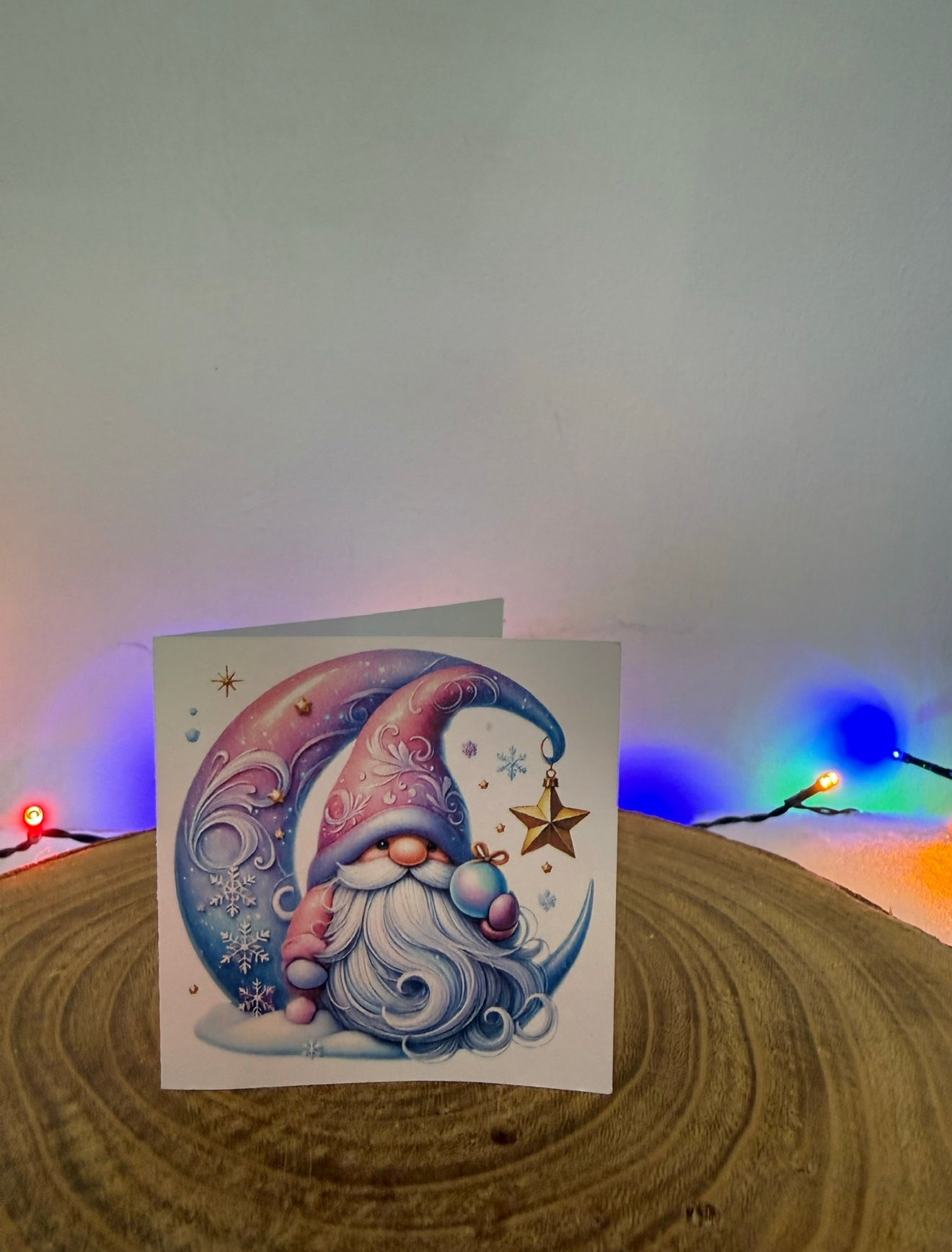 Pastel Gonk Collection – Set of 10 Small Square Christmas Cards with Envelopes