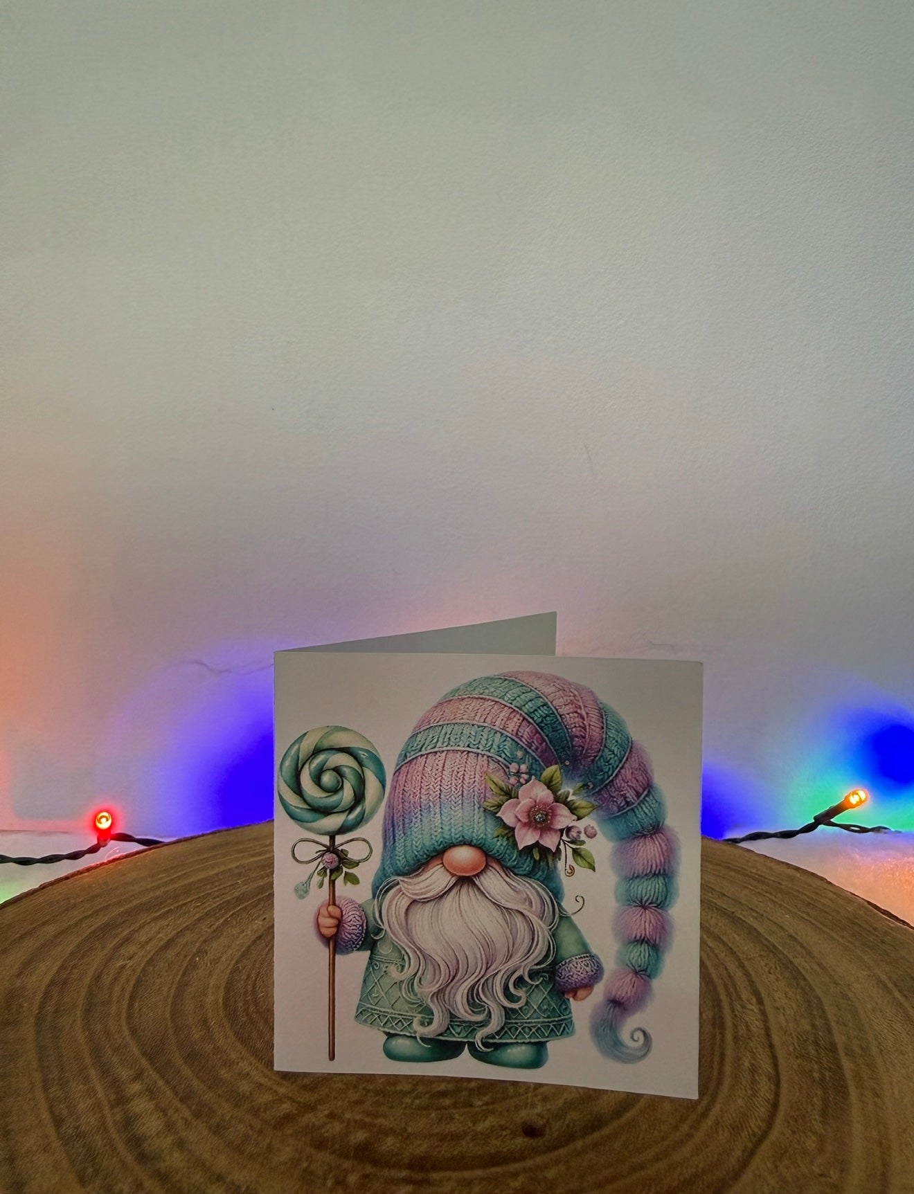 Pastel Gonk Collection – Set of 10 Small Square Christmas Cards with Envelopes