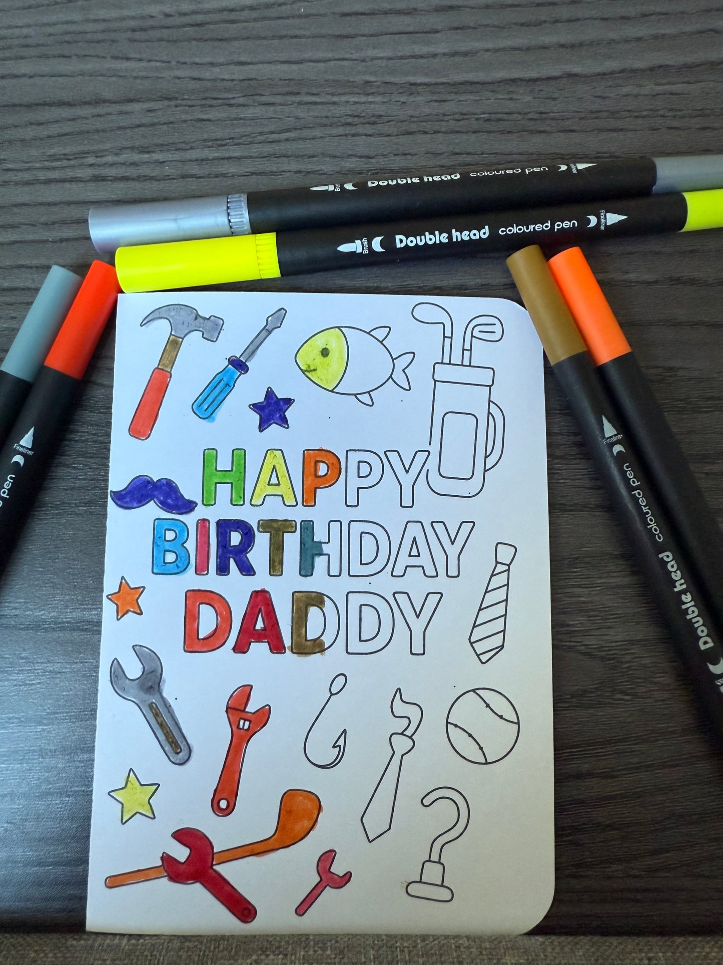 Colour-Me-In Birthday Cards